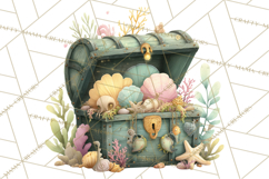 Haunted Aquarium PNG, Creepy Underwater Creatures Skeletons Product Image 3