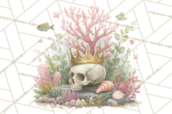 Haunted Aquarium PNG, Creepy Underwater Creatures Skeletons Product Image 5