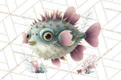 Haunted Aquarium PNG, Creepy Underwater Creatures Skeletons Product Image 3
