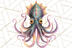 Haunted Aquarium PNG, Creepy Underwater Creatures Skeletons Product Image 3