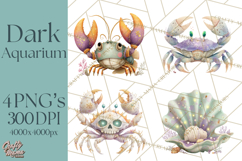 Haunted Aquarium PNG, Creepy Underwater Creatures Skeletons Product Image 1