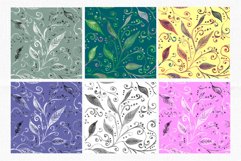 Abstract artistic florals watercolor seamless patterns Product Image 8