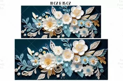 Flowers 3D Mug Wrap Sublimation Designs, 3d Mug, Flowers Png