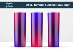 Dark Blue Pink Seamless Tumbler Sublimation Design for 20 oz Skinny Tumbler
