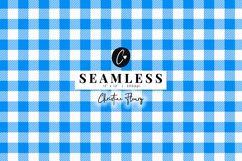 Seamless Blue Plaid 4th Of July Digital Product Image 1