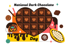 10 National Dark Chocolate Day Illustration Product Image 4