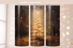 Dark Christmas Tumbler Wrap | Vintage Winter Tumbler Png