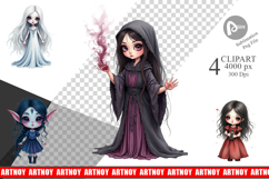 Dark Fantasy Dolls Clipart Product Image 1