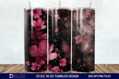Dark floral Tumbler Wrap Product Image 1