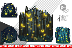 Deep Forest Clipart Product Image 1