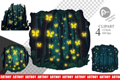 Deep Forest Clipart Product Image 1