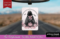 Dark Ghost Cute Air Freshener PNG Pink Halloween PNG Product Image 1