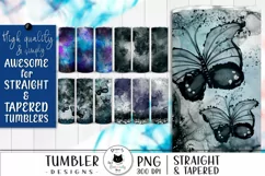 alcohol ink gothic tumbler wrap collection