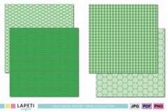 Dark Green Tiny Dots Paper