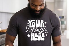 Dark Grey Heather Bella Canvas 3001 Mockup, TShirt Mockup, Product Image 1