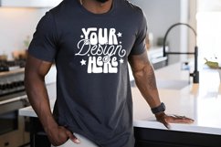 Dark Grey Heather Bella Canvas 3001 Mockup, TShirt Mockup, Product Image 1