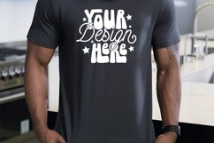 Dark Grey Heather Mockup, Male Model Mockup, Mens Mockup, Product Image 1