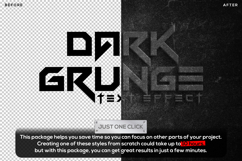 Editable Dark Grunge Texture Text Effect Logo Mockup PSD Product Image 2