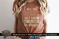 I'm not bossy | Funny T-shirt | SVG, DTF, PNG Product Image 2