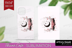 Dark Moon Cute Phone Case PNG Pink Halloween Case PNG Product Image 1