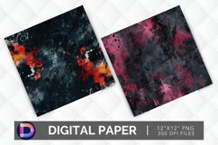 Dark Paint Splotch Digital Paper Product Image 1