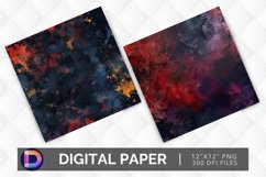 Dark Paint Splotch Digital Paper Product Image 1