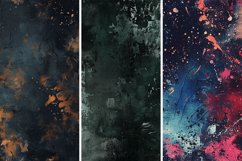 Dark Paint Splotch Digital Paper Bundle Product Image 4