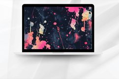 Dark Paint Splotch Digital Paper Bundle Product Image 5