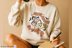 Halloween Coffee Hand-drawn SVG PNG T-shirt Design Product Image 4