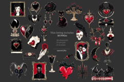 GlamArtZhanna, Valentines day png, Valentines clipart, Couple clipart, Dark Romance Clipart, Dark Romance image, Romance illustration, Gothic Love clipart, Gothic Love image, Gothic clipart, Gothic Valentines, Gothic illustrations, Gothic woman png, Love 