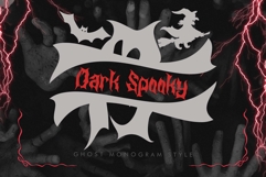 Dark Spooky Monogram Product Image 1