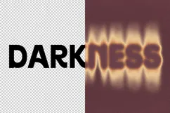 Darkness melt editable text effect Product Image 2