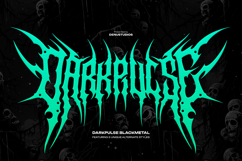 Darkpulse | Black Metal Font Product Image 1