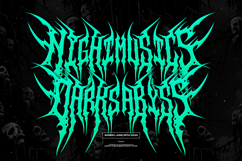 Darkpulse | Black Metal Font Product Image 6