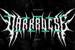 Darkpulse | Black Metal Font Product Image 10