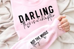 Darling This Is A Chapter Sleeve SVG Product Image 3