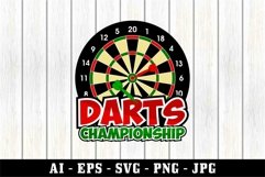 Darts championship, Eps file, Ai file, Png, Svg files Product Image 3