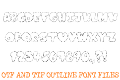 Dash Stitch Alphabet Lettering Font Embroidery ABC OTF Product Image 3