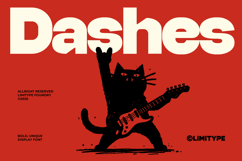 Dashes - Bold Font Product Image 1