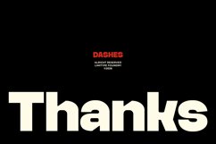 Dashes - Bold Font Product Image 12