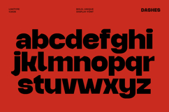 Dashes - Bold Font Product Image 8