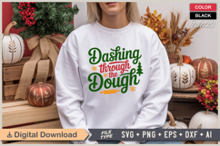 Dashing Through The Dough SVG | Christmas SVG | Holiday SVG Product Image 1