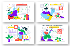 10 Data Analytics Dashboard Illustration Product Image 2