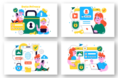 12 Data Privacy Illustration Product Image 2