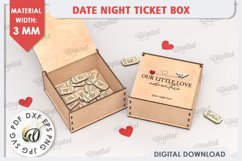 Date Night Box &amp; Tokens Laser Cut Bundle. Valentines SVG Product Image 13