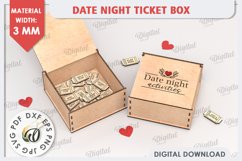 Date Night Box &amp; Tokens Laser Cut Bundle. Valentines SVG Product Image 9