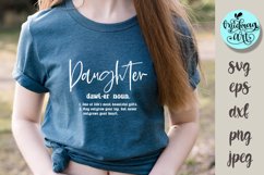 Daughter definition svg, daughter cut file Product Image 1