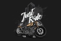just ride, t-shirt design vector illustration Product Image 1