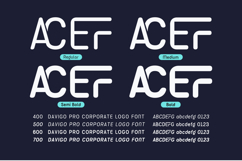 Davigo Pro Modern Rounded Logo &amp; Branding Typeface Product Image 3