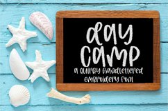 DAY CAMP EMBROIDERY FONT Product Image 1